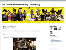 Tablet Screenshot of loonyparty.com